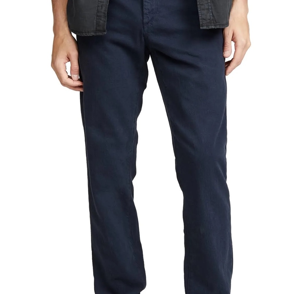 rag & bone Navy Linen Cotton Chinos